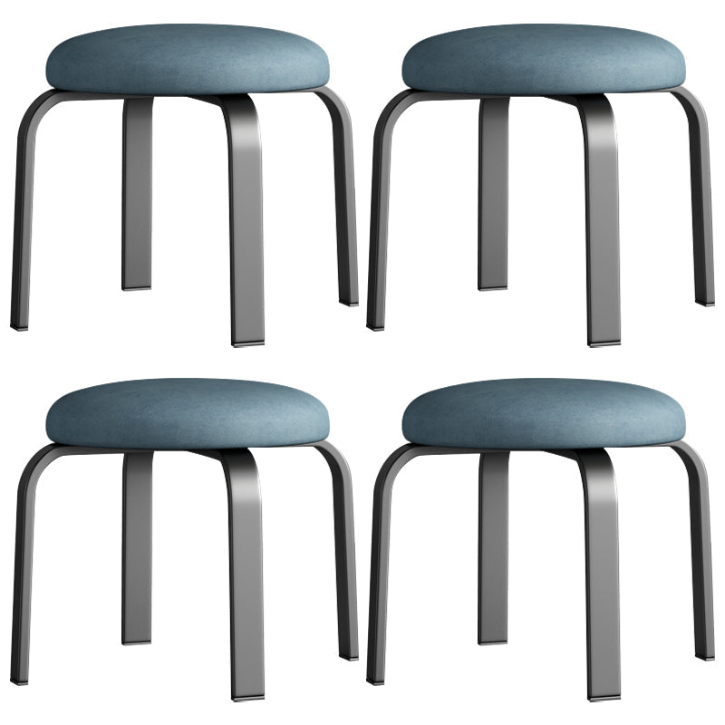 Pisos Remo de lágrimas otomanas Solid Glam Cotton Blend Otomana redonda