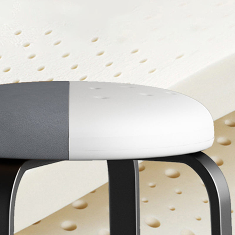 Pisos Remo de lágrimas otomanas Solid Glam Cotton Blend Otomana redonda