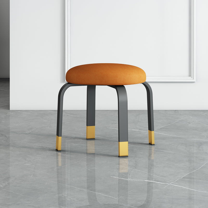 Pisos Remo de lágrimas otomanas Solid Glam Cotton Blend Otomana redonda