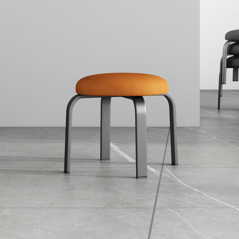 Pisos Remo de lágrimas otomanas Solid Glam Cotton Blend Otomana redonda