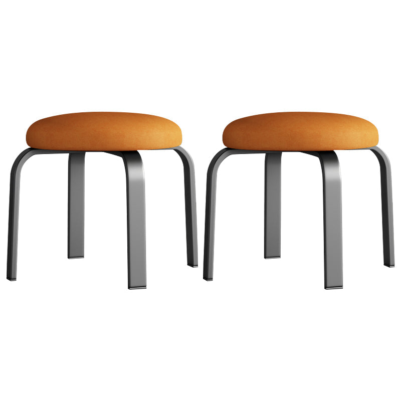 Pisos Remo de lágrimas otomanas Solid Glam Cotton Blend Otomana redonda