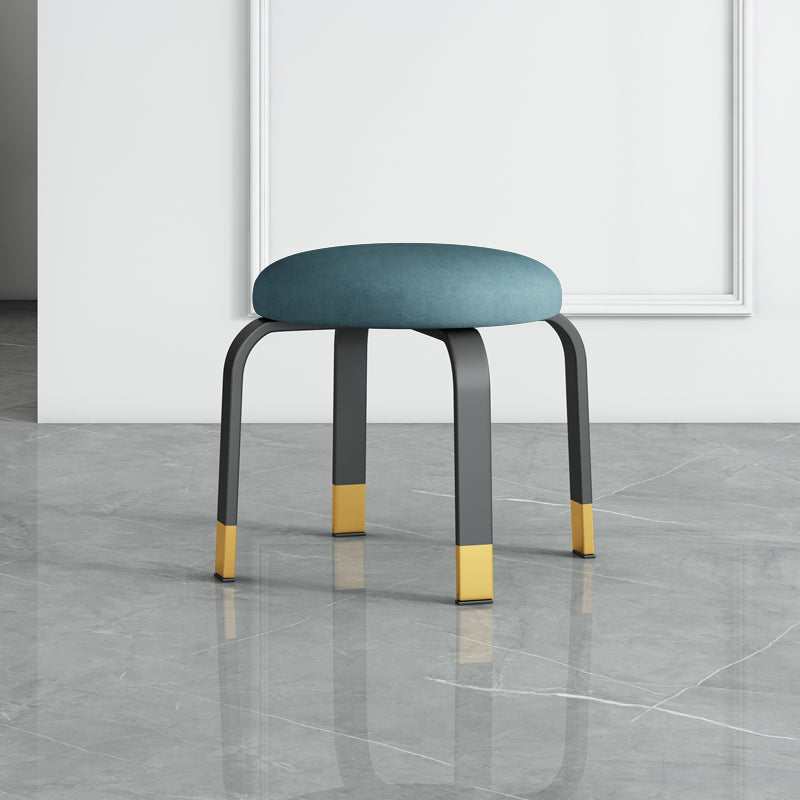 Pisos Remo de lágrimas otomanas Solid Glam Cotton Blend Otomana redonda