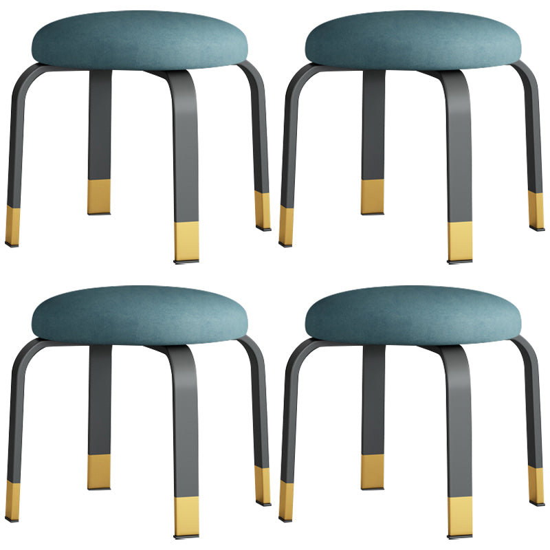 Pisos Remo de lágrimas otomanas Solid Glam Cotton Blend Otomana redonda