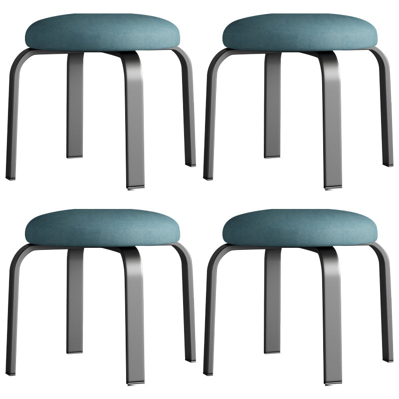 Pisos Remo de lágrimas otomanas Solid Glam Cotton Blend Otomana redonda