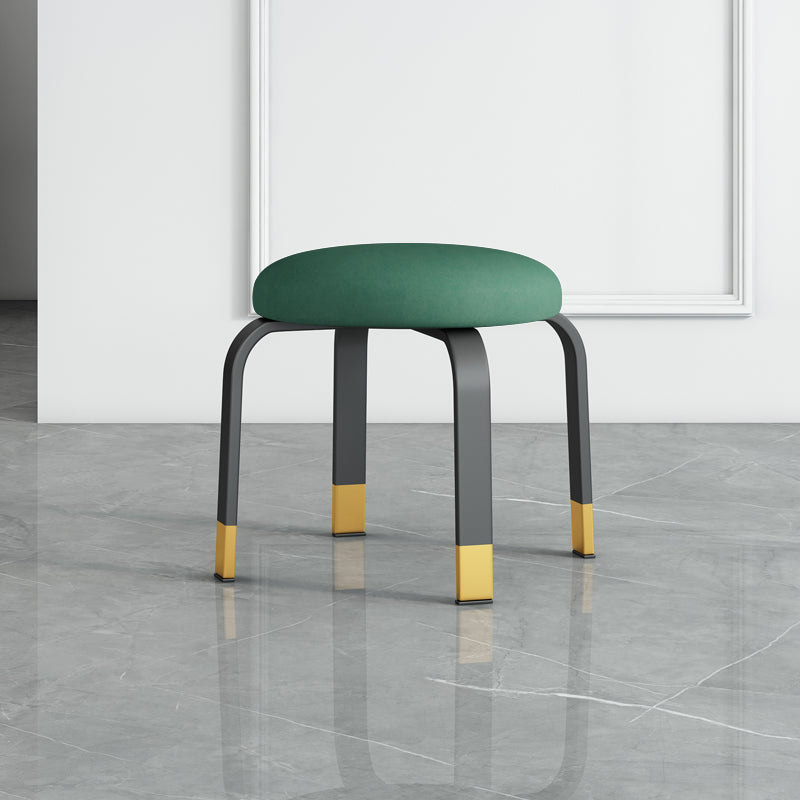 Pisos Remo de lágrimas otomanas Solid Glam Cotton Blend Otomana redonda