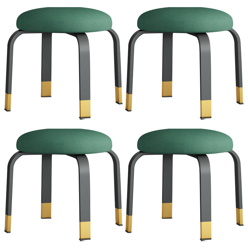 Pisos Remo de lágrimas otomanas Solid Glam Cotton Blend Otomana redonda