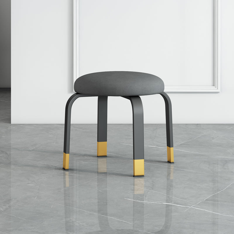 Pisos Remo de lágrimas otomanas Solid Glam Cotton Blend Otomana redonda