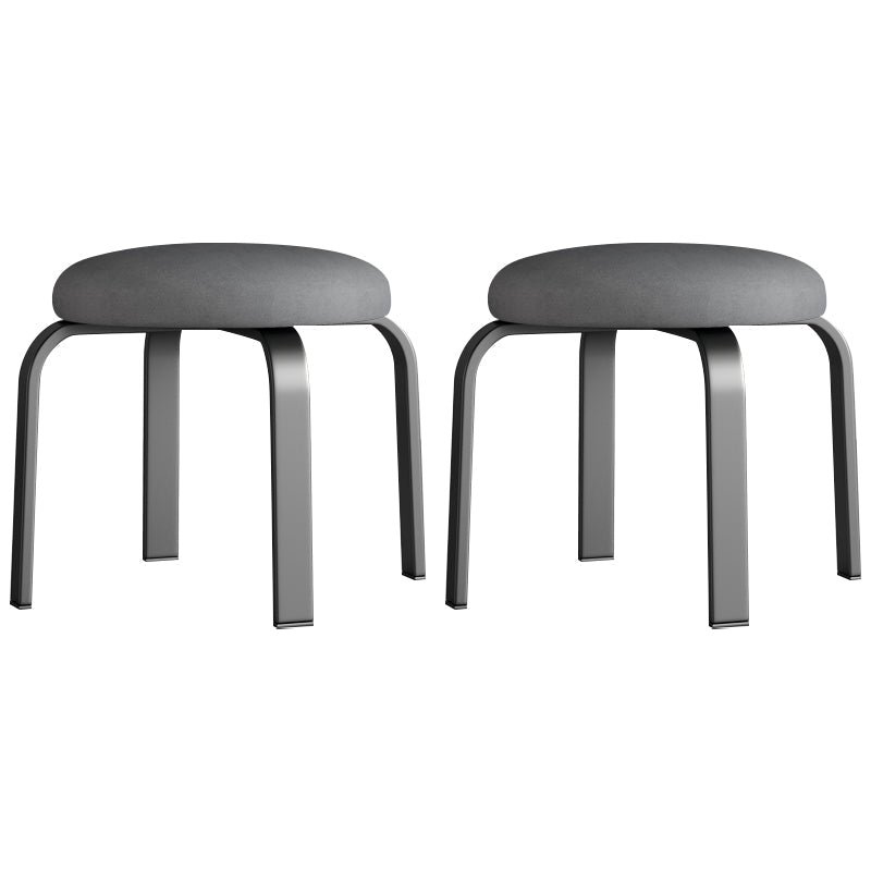 Pisos Remo de lágrimas otomanas Solid Glam Cotton Blend Otomana redonda