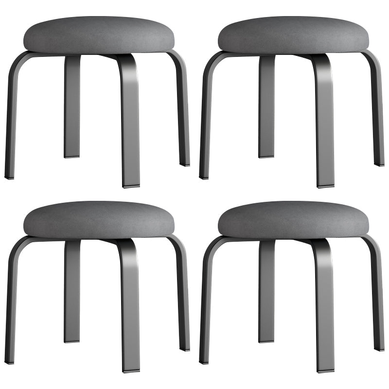 Pisos Remo de lágrimas otomanas Solid Glam Cotton Blend Otomana redonda