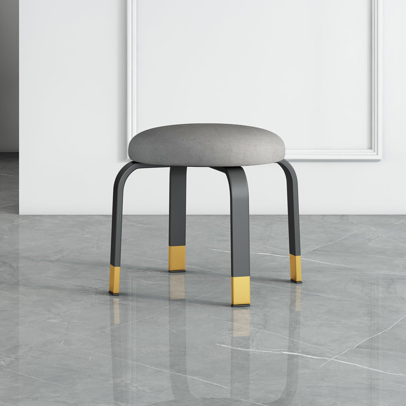 Pisos Remo de lágrimas otomanas Solid Glam Cotton Blend Otomana redonda