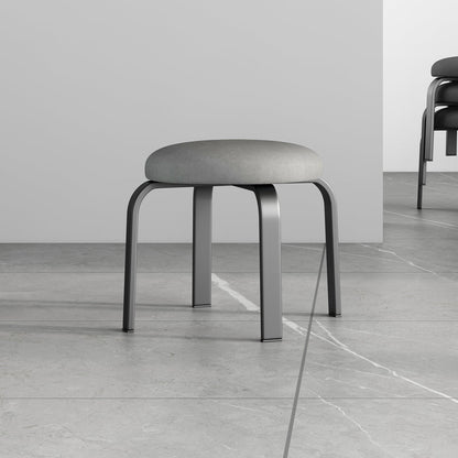 Pisos Remo de lágrimas otomanas Solid Glam Cotton Blend Otomana redonda