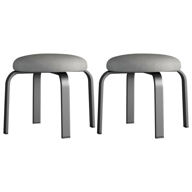 Pisos Remo de lágrimas otomanas Solid Glam Cotton Blend Otomana redonda