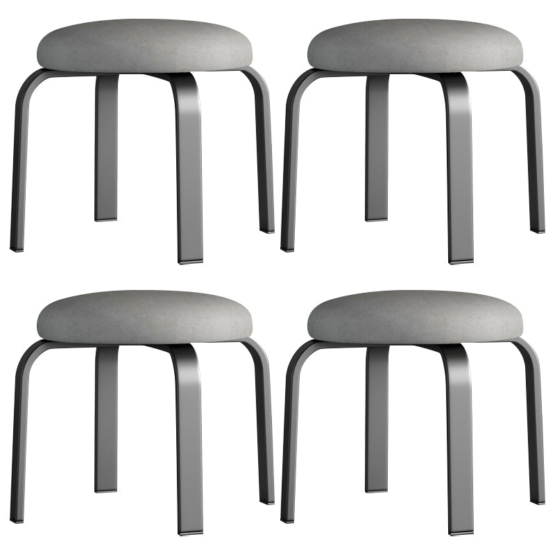 Pisos Remo de lágrimas otomanas Solid Glam Cotton Blend Otomana redonda