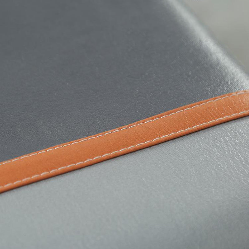 Patchwork Patchwork Patchwork Patchwork Rectangle Ottoman en cuir standard contemporain