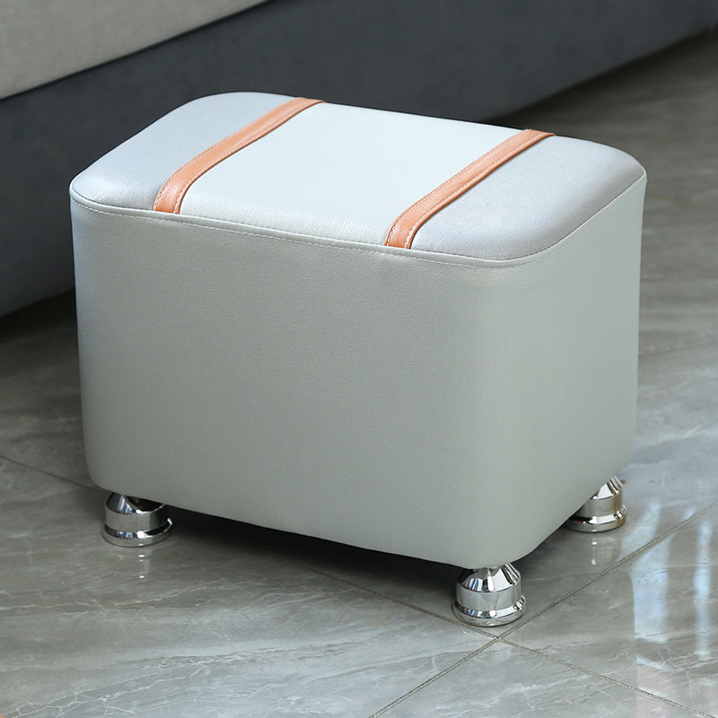 Rectángulo de mosaico de cuero sinté de faux estándar contemporáneo