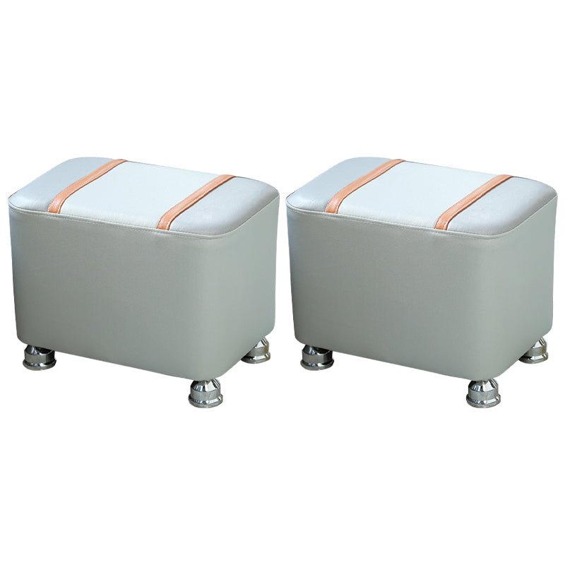 Rectángulo de mosaico de cuero sinté de faux estándar contemporáneo