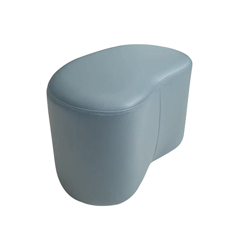 Modern Stain Resistant Standard Wedge Orange Leather Pouf for Home Decor Clearhalo 'furn' 'furn_ottomans_poufs' 'Furniture' 'Living Room Furniture' 'Ottomans & Poufs' 'ottomans_poufs' 5866531