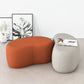 Modern Stain Resistant Standard Wedge Orange Leather Pouf for Home Decor Clearhalo 'furn' 'furn_ottomans_poufs' 'Furniture' 'Living Room Furniture' 'Ottomans & Poufs' 'ottomans_poufs' 5866545