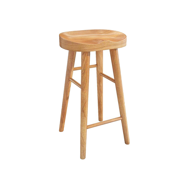 Modern 1/9 Pieces Bar Table Set Rectangle Pine Wood Counter Table with Stools for Cafe Wood 30"H Stool (Single) Clearhalo 'Bar Furniture' 'furn' 'furn_home_bar_bar_sets' 'Furniture' 'Home Bars & Bar Sets' 'home_bar_bar_sets' 'Kitchen & Dining Furniture' 5866551