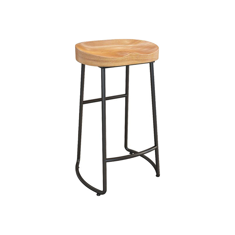 Modern 1/9 Pieces Bar Table Set Rectangle Pine Wood Counter Table with Stools for Cafe Natural 30"H Stool (Single) Clearhalo 'Bar Furniture' 'furn' 'furn_home_bar_bar_sets' 'Furniture' 'Home Bars & Bar Sets' 'home_bar_bar_sets' 'Kitchen & Dining Furniture' 5866552