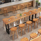 Modern 1/9 Pieces Bar Table Set Rectangle Pine Wood Counter Table with Stools for Cafe Clearhalo 'Bar Furniture' 'furn' 'furn_home_bar_bar_sets' 'Furniture' 'Home Bars & Bar Sets' 'home_bar_bar_sets' 'Kitchen & Dining Furniture' 5866558