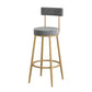 White Stone Bar Table Set 1/2/3 Pcs Free Form Bar Table with Armless Bar Stools