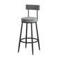 White Stone Bar Table Set 1/2/3 Pcs Free Form Bar Table with Armless Bar Stools