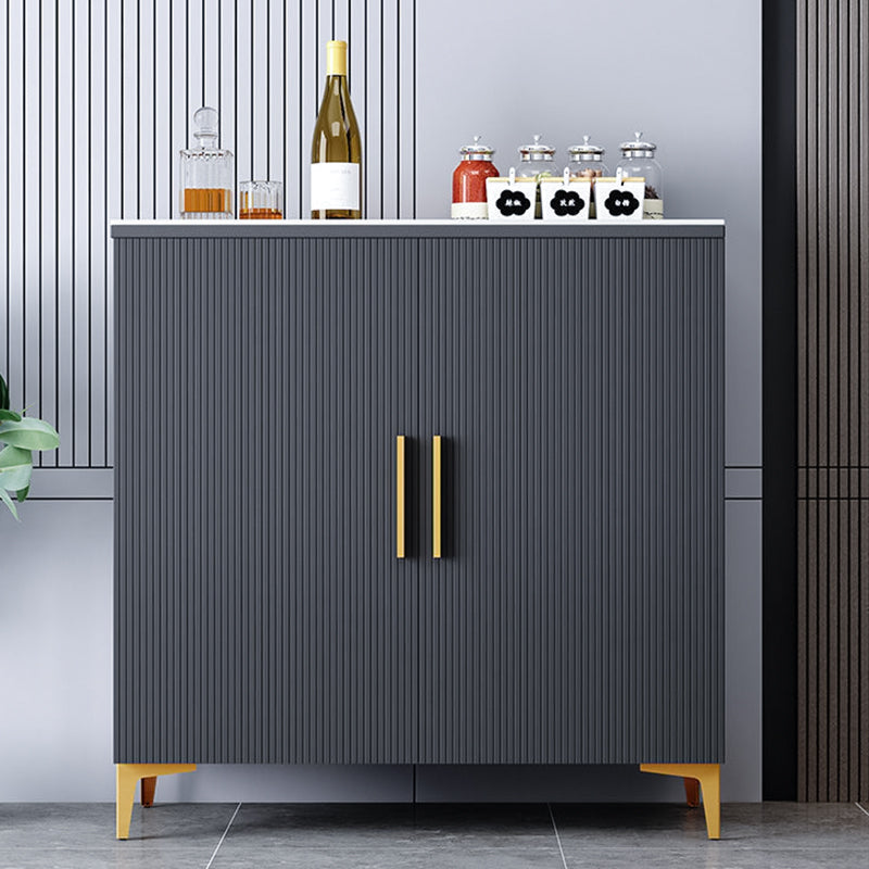 Glam Style Buffet Sideboard Sintered Stone Top Sideboard with Door Clearhalo 'buffet_sideboard' 'Buffets & Sideboards' 'furn' 'furn_buffet_sideboard' 'Furniture' 'Kitchen & Dining Furniture' 5866610