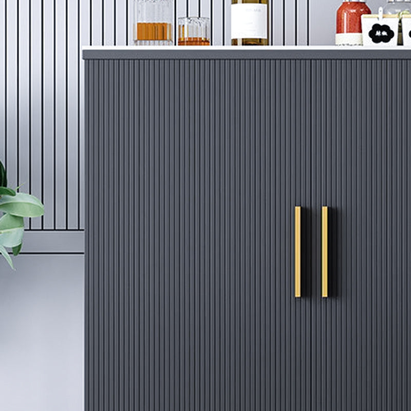 Glam Style Buffet Sideboard Sintered Stone Top Sideboard with Door Clearhalo 'buffet_sideboard' 'Buffets & Sideboards' 'furn' 'furn_buffet_sideboard' 'Furniture' 'Kitchen & Dining Furniture' 5866621