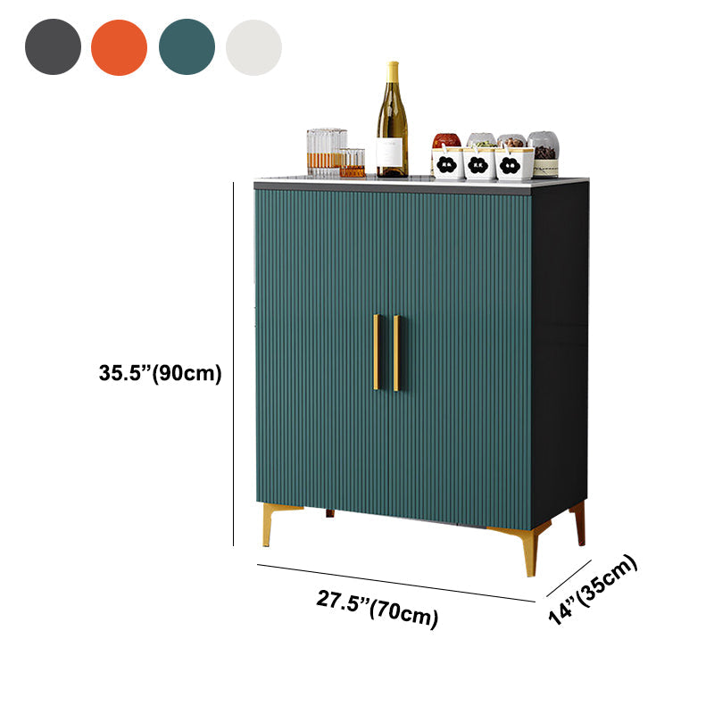 Glam Style Buffet Sideboard Sintered Stone Top Sideboard with Door Clearhalo 'buffet_sideboard' 'Buffets & Sideboards' 'furn' 'furn_buffet_sideboard' 'Furniture' 'Kitchen & Dining Furniture' 5866641