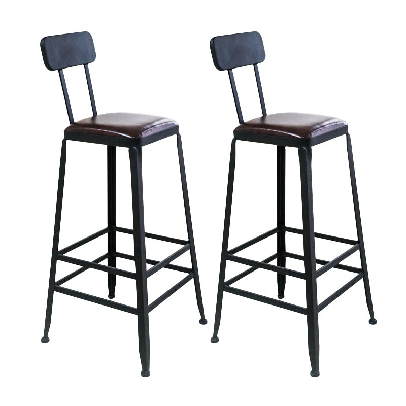 1/2/5/6 Pieces Luxurious Rectangular Pub Table Set Wooden Counter Table Set Black 30"H Stools (Set of 2) Clearhalo 'Bar Furniture' 'furn' 'furn_home_bar_bar_sets' 'Furniture' 'Home Bars & Bar Sets' 'home_bar_bar_sets' 'Kitchen & Dining Furniture' 5866646