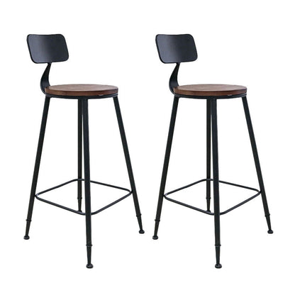 1/2/5/6 Pieces Luxurious Rectangular Pub Table Set Wooden Counter Table Set Brown 30"H Stools (Set of 2) Clearhalo 'Bar Furniture' 'furn' 'furn_home_bar_bar_sets' 'Furniture' 'Home Bars & Bar Sets' 'home_bar_bar_sets' 'Kitchen & Dining Furniture' 5866648