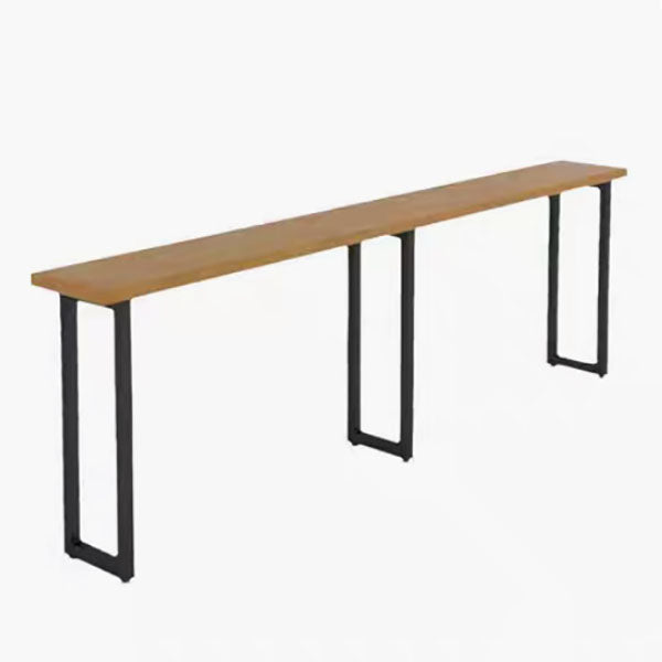 1/2/5/6 Pieces Luxurious Rectangular Pub Table Set Wooden Counter Table Set Brown 98"L x 16"W Clearhalo 'Bar Furniture' 'furn' 'furn_home_bar_bar_sets' 'Furniture' 'Home Bars & Bar Sets' 'home_bar_bar_sets' 'Kitchen & Dining Furniture' 5866650