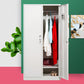 Contemporary Metal Wardrobe Freestanding Wardrobe Closet with Locks