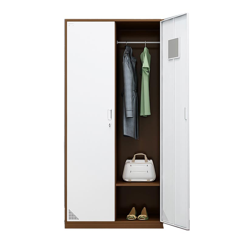 Contemporary Metal Wardrobe Freestanding Wardrobe Closet with Locks