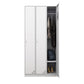 Contemporary Metal Wardrobe Freestanding Wardrobe Closet with Locks