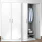 Contemporary Metal Wardrobe Freestanding Wardrobe Closet with Locks