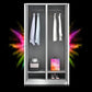 Contemporary Metal Wardrobe Freestanding Wardrobe Closet with Locks