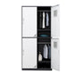 Contemporary Metal Wardrobe Freestanding Wardrobe Closet with Locks