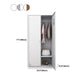 Contemporary Metal Wardrobe Freestanding Wardrobe Closet with Locks