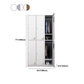 Contemporary Metal Wardrobe Freestanding Wardrobe Closet with Locks