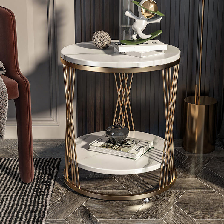 Glam Stone Accent Table Table Table