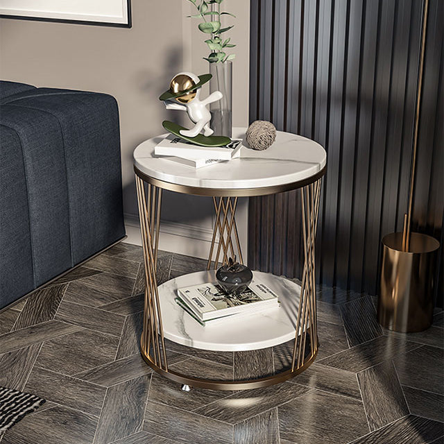 Glam Stone Accent Table Table Table