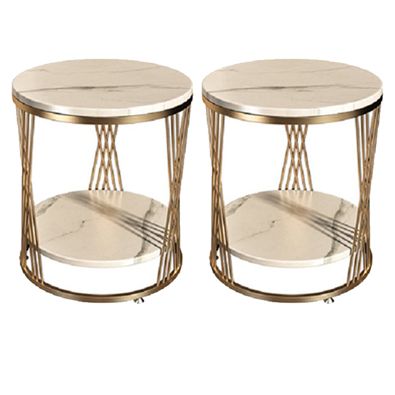 Glam Stone Accent Table Table Table
