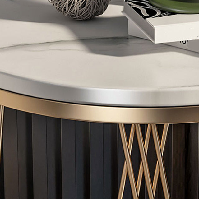 Glam Stone Accent Table Table Table
