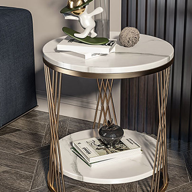 Glam Stone Accent Table Table Table
