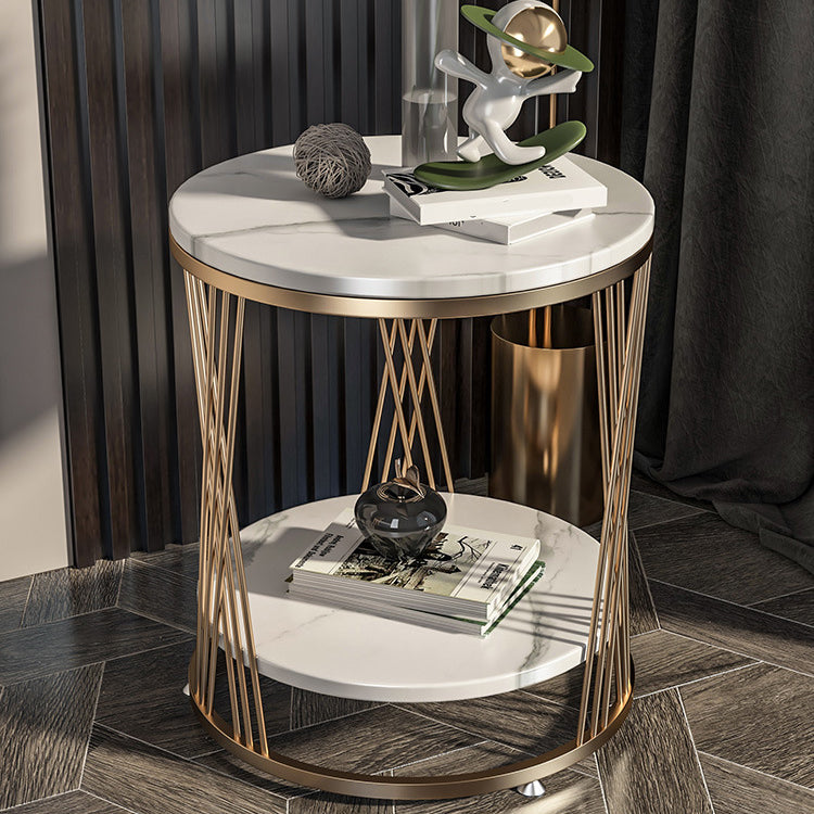 Glam Stone Accent Table Table Table