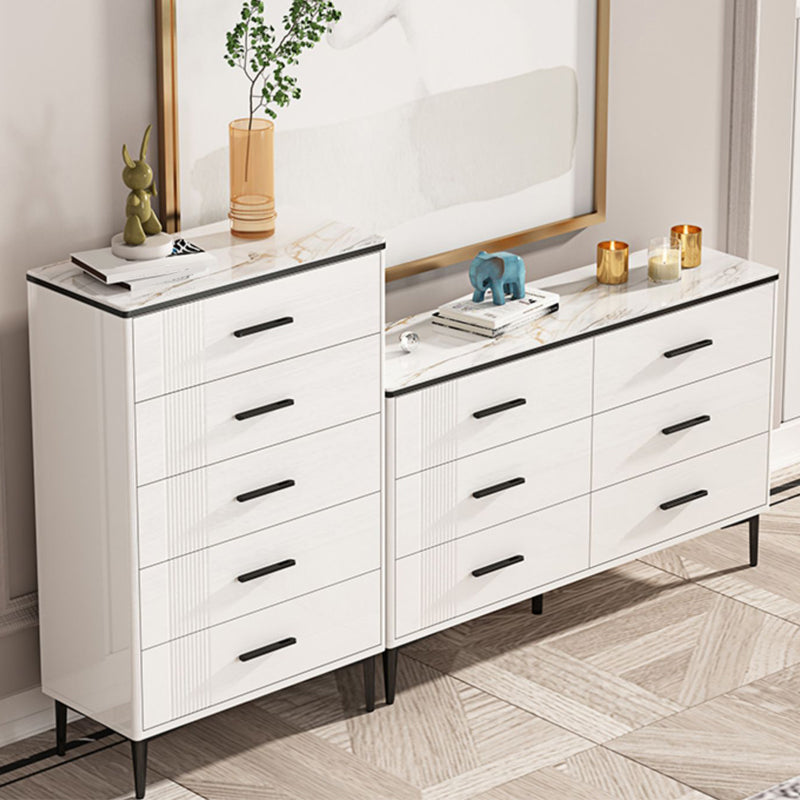 Contemporary Glam Storage Storage Chest White Storage Chest Dresser Clearhalo 'Bedroom Furniture' 'Dressers & Chests' 'dressers_chests' 'furn' 'furn_dressers_chests' 'Furniture' 5866807