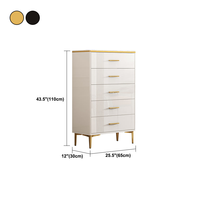 Contemporary Glam Storage Storage Chest White Storage Chest Dresser Clearhalo 'Bedroom Furniture' 'Dressers & Chests' 'dressers_chests' 'furn' 'furn_dressers_chests' 'Furniture' 5866817