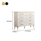 Contemporary Glam Storage Storage Chest White Storage Chest Dresser Clearhalo 'Bedroom Furniture' 'Dressers & Chests' 'dressers_chests' 'furn' 'furn_dressers_chests' 'Furniture' 5866818
